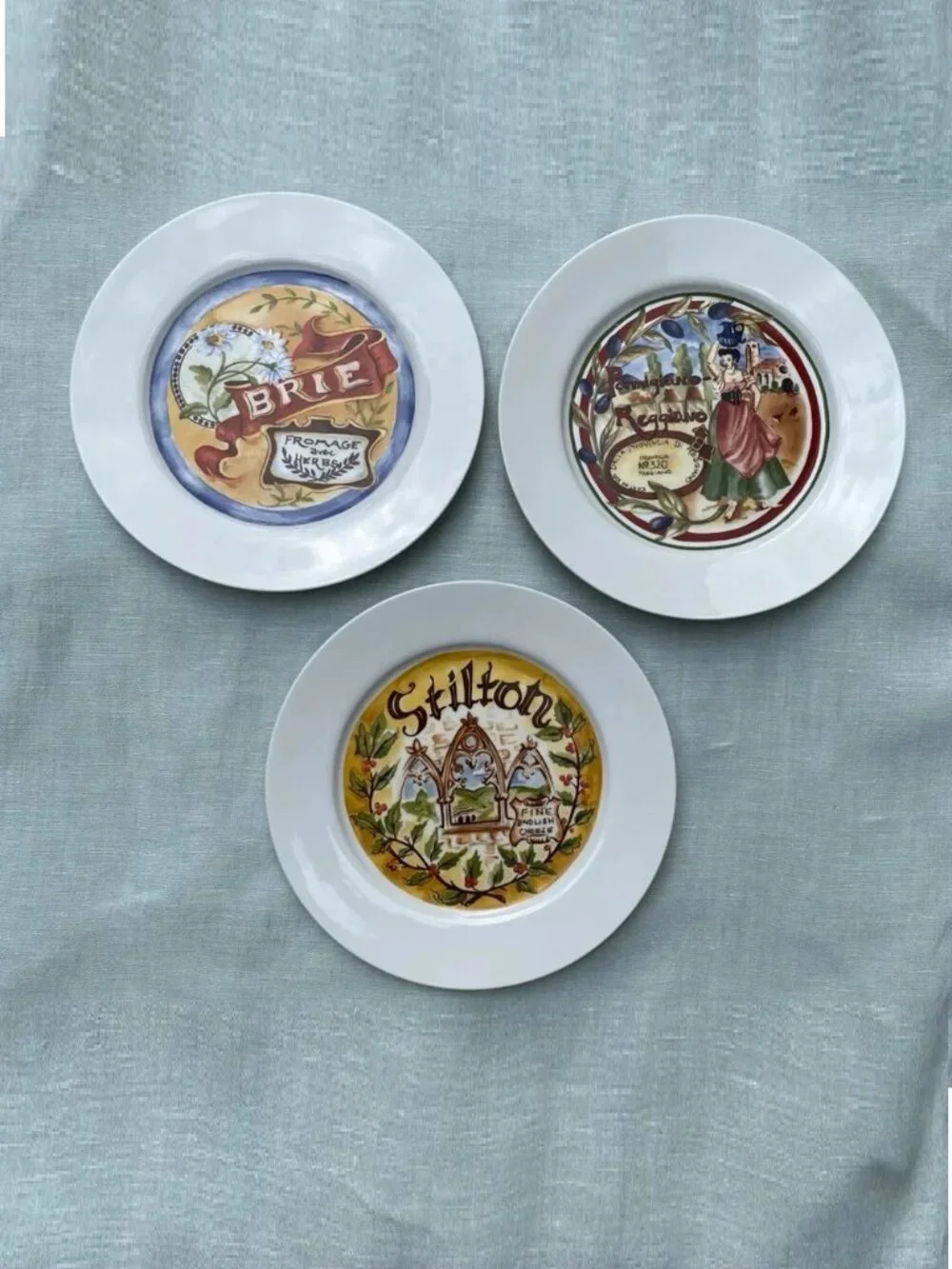 Set of 3 Restoration Hardware cheese 7.5